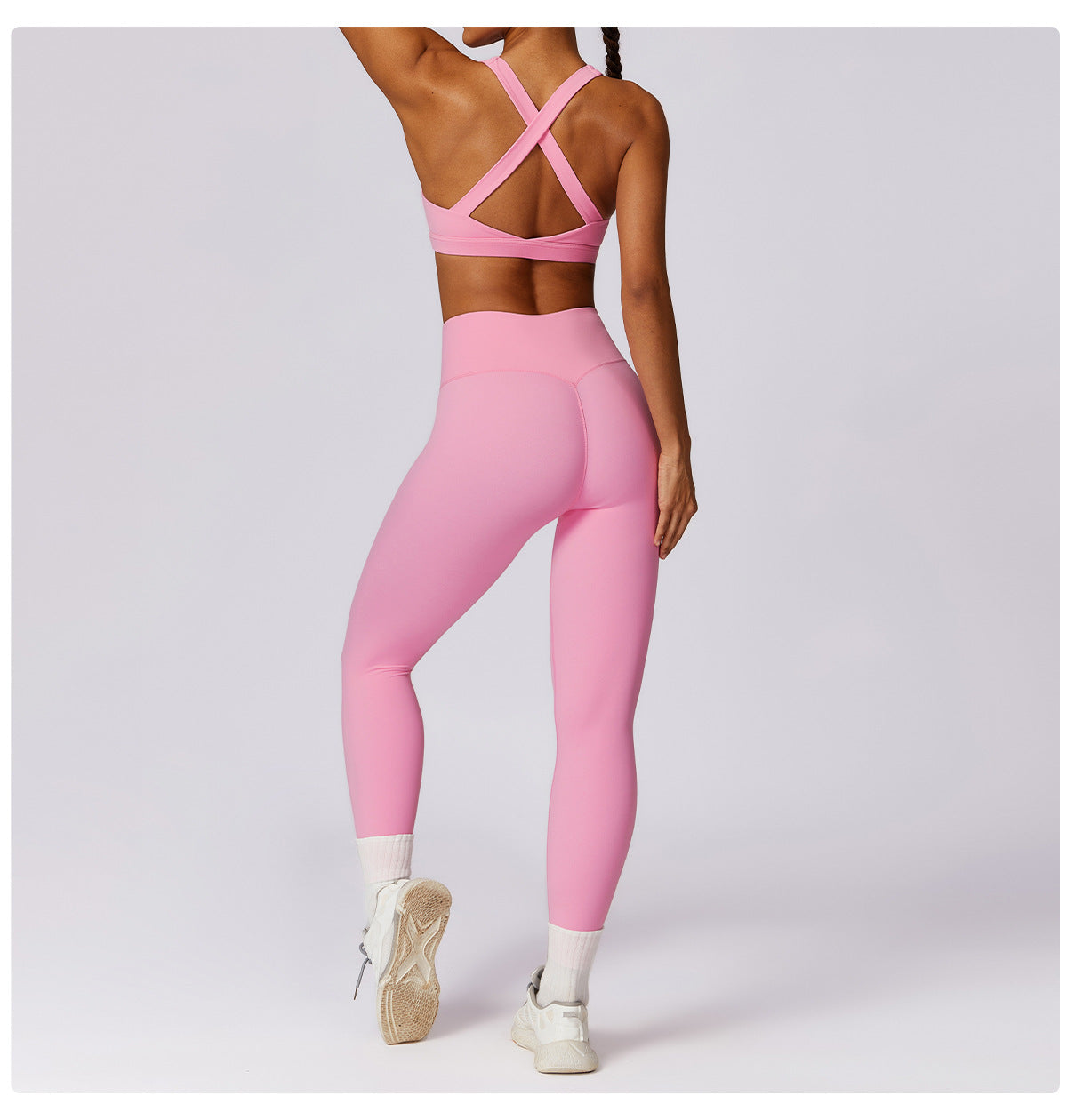 Running nude quick-drying gym pants breathable outside wearing tight sweatpants high waist hip lifting yoga pants women