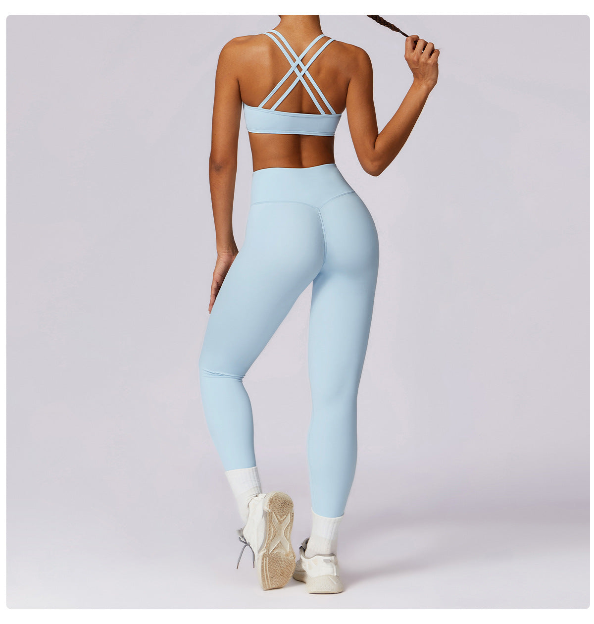 Running nude quick-drying gym pants breathable outside wearing tight sweatpants high waist hip lifting yoga pants women
