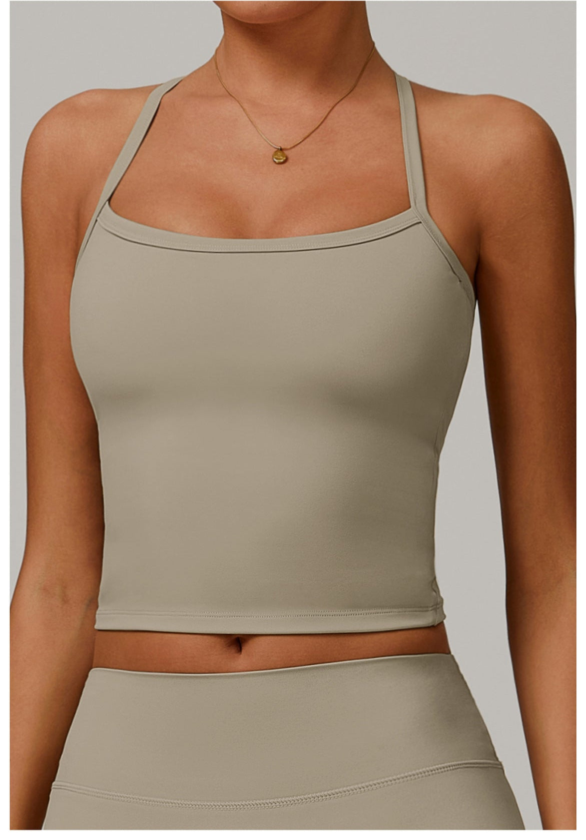 Brushed Back Yoga Tank Top Quick Dry Fitness Top Outer Wear Running Sports Tank Top Female
