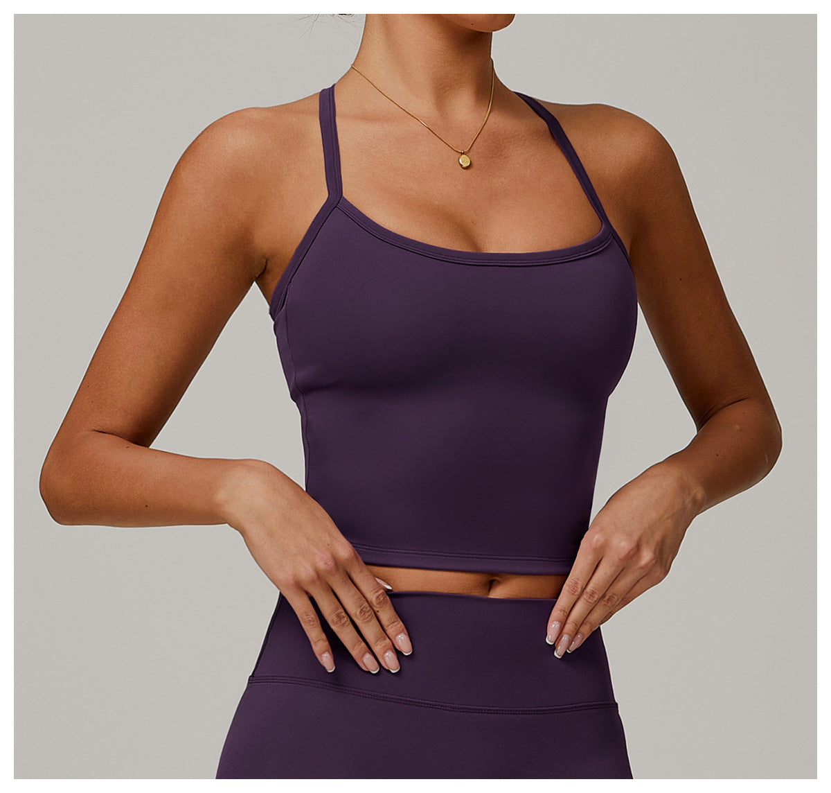 Brushed Back Yoga Tank Top Quick Dry Fitness Top Outer Wear Running Sports Tank Top Female