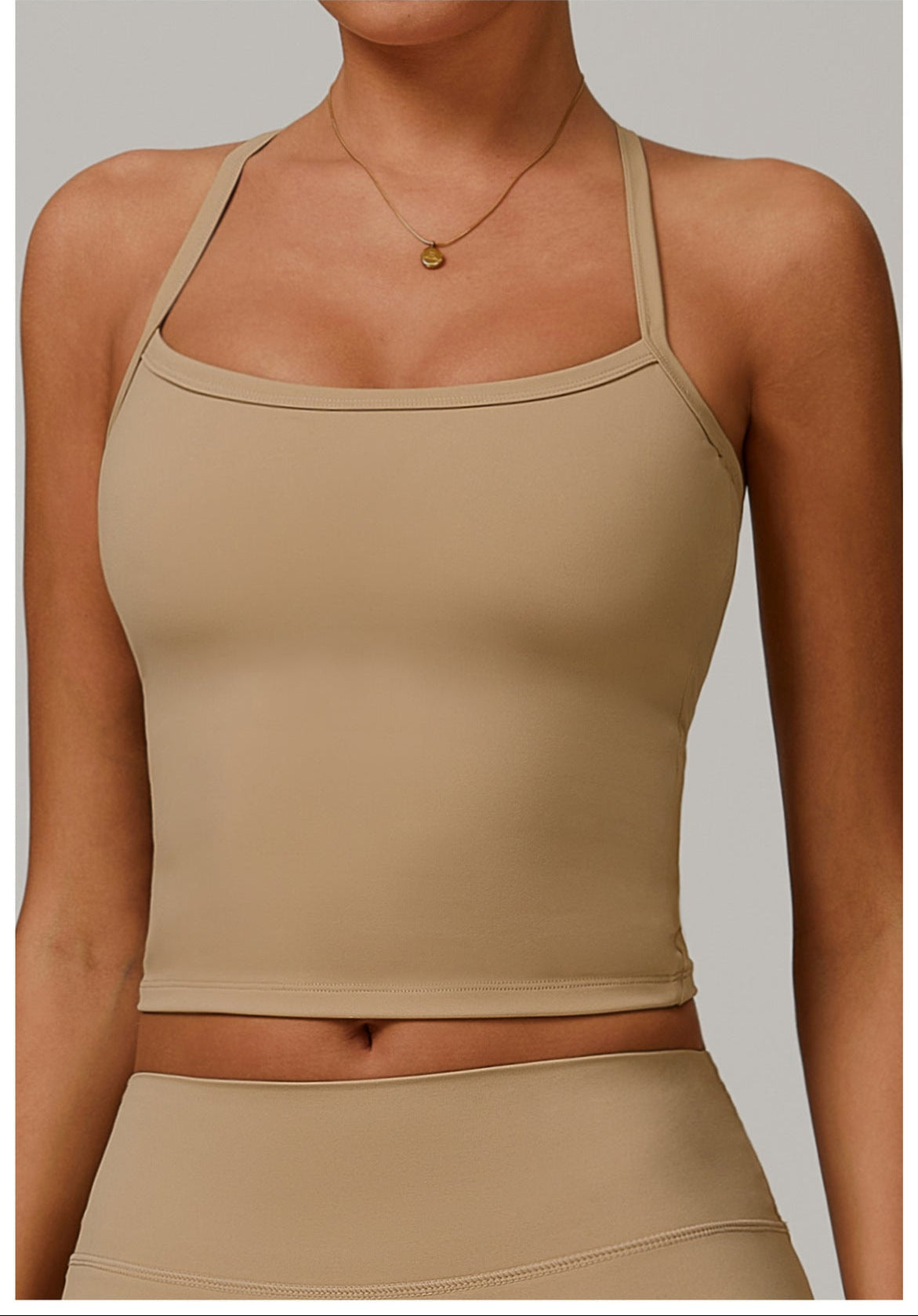 Brushed Back Yoga Tank Top Quick Dry Fitness Top Outer Wear Running Sports Tank Top Female
