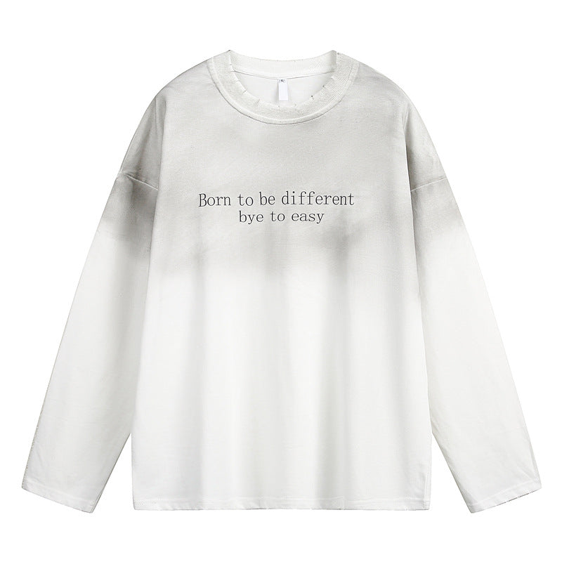 Acid long sleeve t shirt  oversize 100%cotton-240G