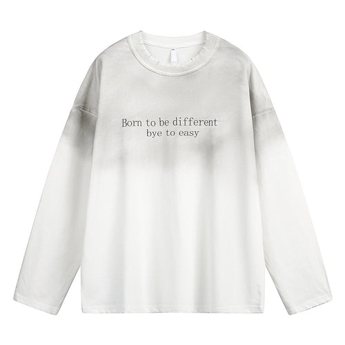 Acid long sleeve t shirt  oversize 100%cotton-240G