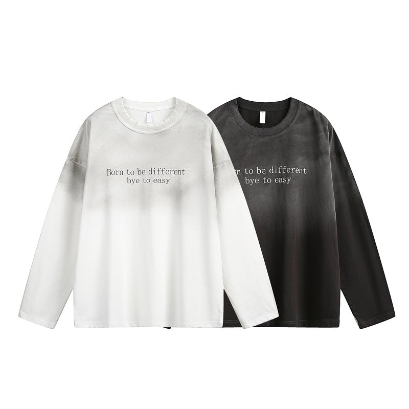 Acid long sleeve t shirt  oversize 100%cotton-240G